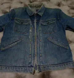 Wrangler11mjz 50s60s　左綾デニム　希少　縦落ち