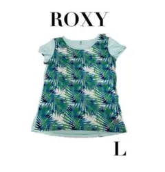 【ROXY ロキシー】美品　半袖Tシャツ　トップス　葉っぱ　レディースL