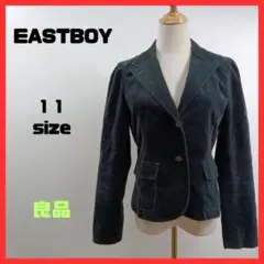 ✨️良品✨️EASTBOY 深いグリーンカラースウェードジャケット 11sizeのサムネイル