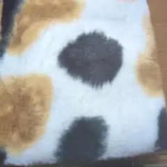 三毛猫柄 ボア ハギレ カットクロス