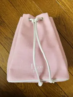 Dior ディオール ノベルティ 巾着ポーチ ピンク
