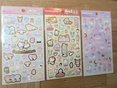新品サンリオキャラクターズ　シール　サンリオ　箔押しシール　3点セット
