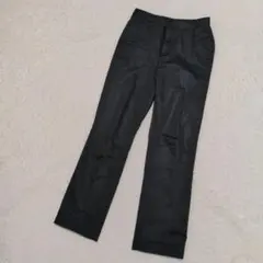 ユニクロ ドライストレッチ ストレートパンツ ブラック