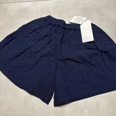 ネイビー コットン ハーフパンツ