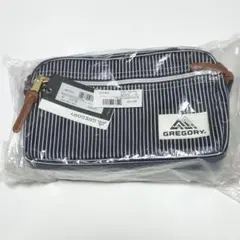 未使用 完売品 グレゴリー ヒッコリーストライプ パデッドショルダーポーチM