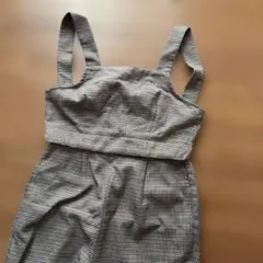 ギンガムチェック キャミソール＆フレアパンツセット　アズノーズ