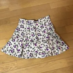 ページボーイ  花柄スカート風キュロット