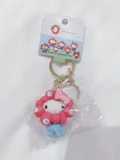 【限定品】万博　キティサンリオ　ミャクミャクなりきり立体マスコットキーホルダー