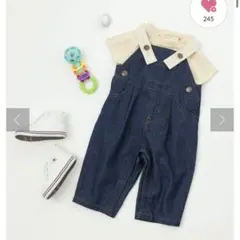 【美品】デニム　ロンパース　チャオパニック　キッズ　サロペット　男の子