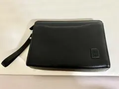 DAKS セカンドバッグ　ブラック　レザー