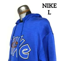 【美品】NIKE ナイキ スウェットパーカー ファスナーポケット L