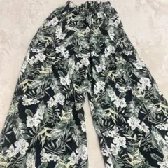花柄ワイドパンツ サイズL