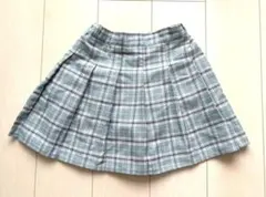 グローバルワーク　キッズ チェック柄 プリーツスカート　インナーパンツつき