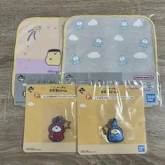 お文具といっしょ 一番くじ Ｅ賞、Ｆ賞 ハンドタオル、ラバーコレクション