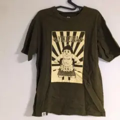 桃太郎ジーンズ Tシャツ Lサイズ オリーブ色 横綱相撲のサムネイル