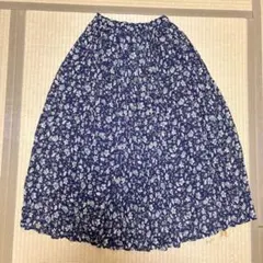 GU フレアスカート ロング 花柄