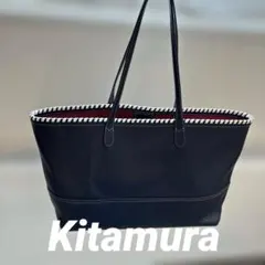 キタムラ トートバッグ A4 自立 ホワイトステッチのサムネイル