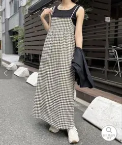 ギンガムチェックバックリボンキャミワンピースのサムネイル
