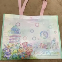新品＊ディズニーシー ダッフィー20周年　カラフルハピネス　ショッピングバッグ