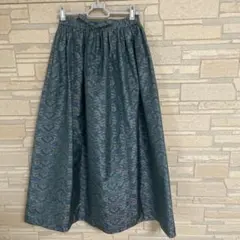 大島紬ロングスカート　リメイク