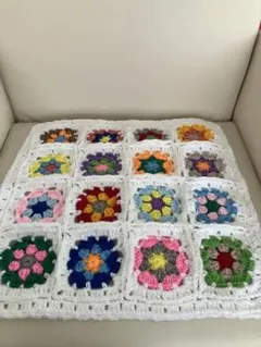 グラニースクエア　マルチカバー　チェアーパット　シートクッション　ハンドメイド