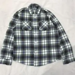 Stussy ステューシー チェック ネルシャツ 長袖 XL 緑