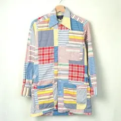 70s ビンテージ ラルフローレン ニーマンマーカス パッチワーク シャツJKTのサムネイル