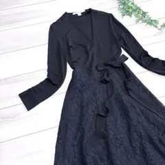 美品　ダイアンフォンファステンバーグ　ラップワンピース　パーティードレス　レース