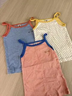 美品　プチバトー キャミソール 3枚セット　肌着　5ans 110cm