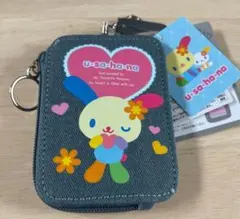 サンリオ　デニム財布　ウサハナ　USAHANA 小銭入れ　レア ウサハナ キーコインケース デニム ポーチ サンリオ - メルカリ