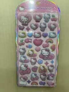 ハローキティ コットンパフィーシール