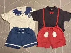 futafuta なりきりミッキー ドナルド　上下セット 90cm