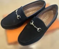 GUCCI ホースビットローファー35 1/2 スエード ブラック