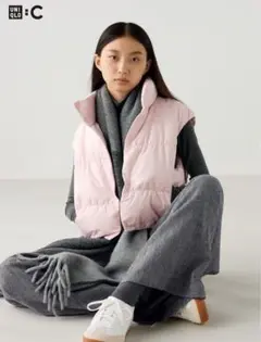 新品・未使用・タグ付きUNIQLO C ダウンクロップドベストLサイズ タグ付き ユニクロ公式 | ダウンクロップドベスト
