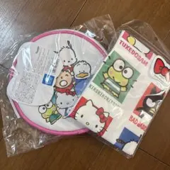 【新品未開封】サンリオ　スリコ　丸型ポーチ　ハンカチセット