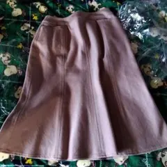 GALLERY VISCONTI フレアスカート ピンクベージュ美品