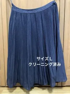 プリーツラメスカート