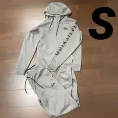 QUIK SILVER　セットアップジャージ　上下セット　サイズS グレー