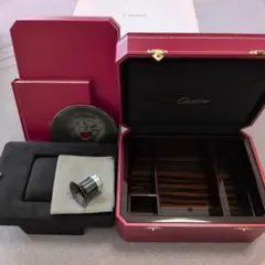 純正】Cartier カルティエ 時計ボックス 高級木製時計ケース ルーペ付