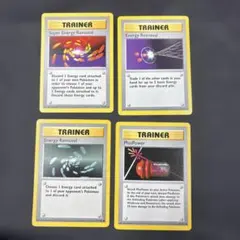 ポケモンカード　英語版　シャドウレス　超エネルギーリムーブ等　4枚セットのサムネイル