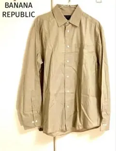 値下！Y2K バナナリパブリック 長袖 シャツ US M, 大き目！