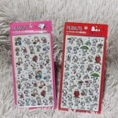 韓国限定￤スヌーピー￤３Ｄシール ２枚セット