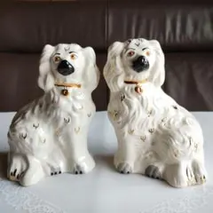 アンティーク 犬の置物 高さ約20cm イギリス - メルカリ