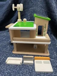 【廃盤品】PLANTOYS エコホーム　ドールハウス　木製　知育玩具　プラントイ