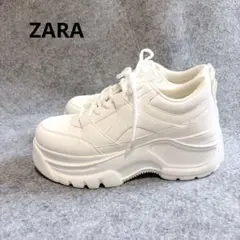 ZARA チャンキープラットスニーカー　厚底　39のサムネイル