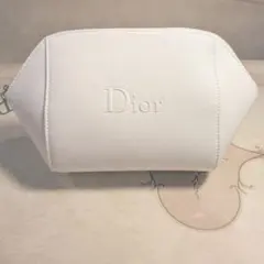 未使用品　Dior ホワイト キャンバスポーチ