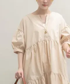 UR Lab. スキッパーティアードワンピース