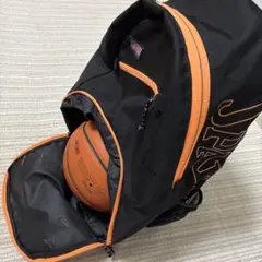 スポルディング　バスケットボール用バッグ 黒/オレンジ