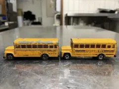 トミカ日本製　ミニカー　青箱外国車シリーズ　スクールバス　2台セット