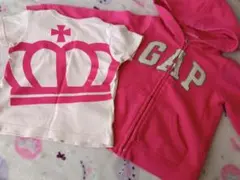 BABYDOLL Tシャツ & GAP パーカー セット 90